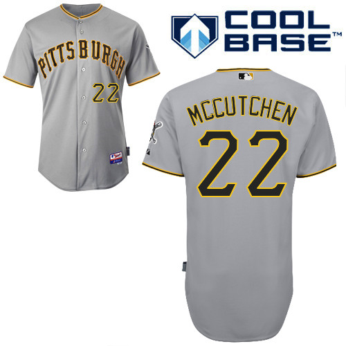 Andrew McCutchen #22 MLB Jersey-Pittsburgh Pirates Men's Authentic Road Gray Cool Base Baseball Jersey